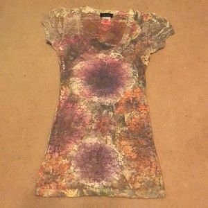 Multicolor lace shirt